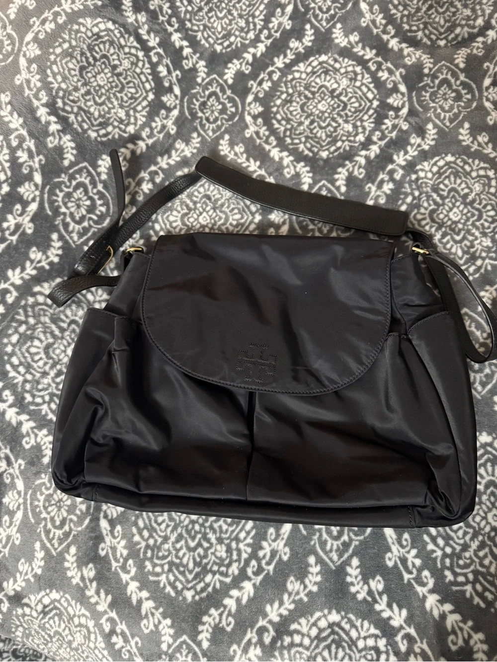Tory Burch Black Nylon Shoulder Bag